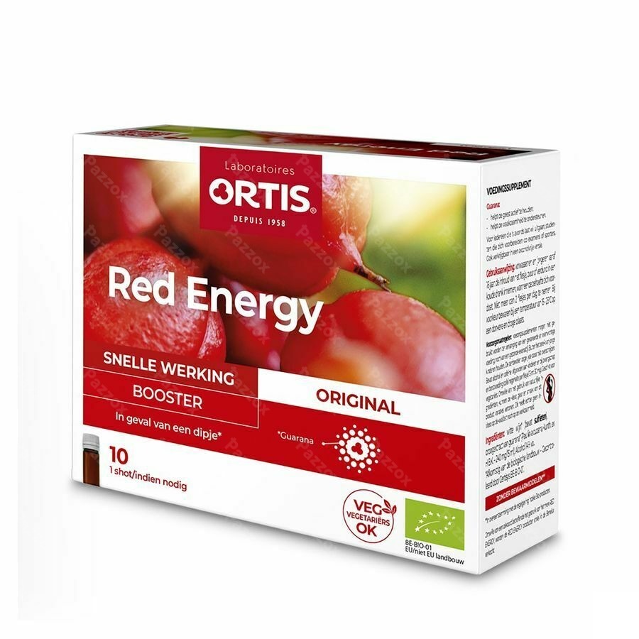 Ortis Red Energy Biologisch 10x15ml
