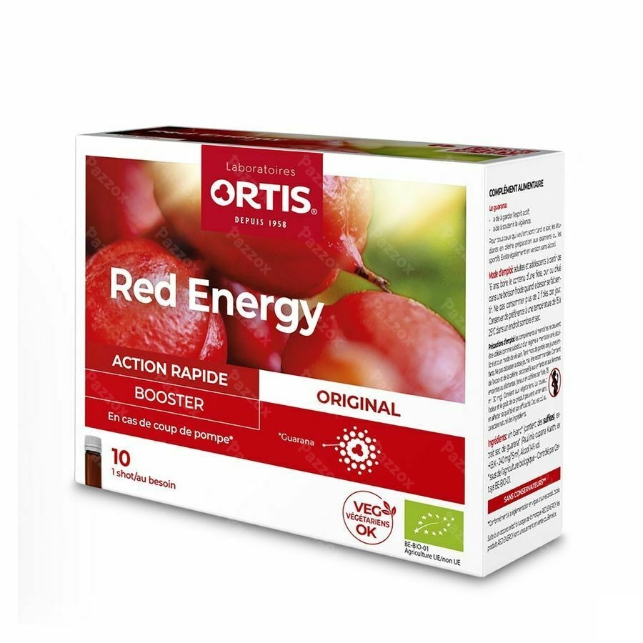 Ortis Red Energy Bio Alc 10x15ml