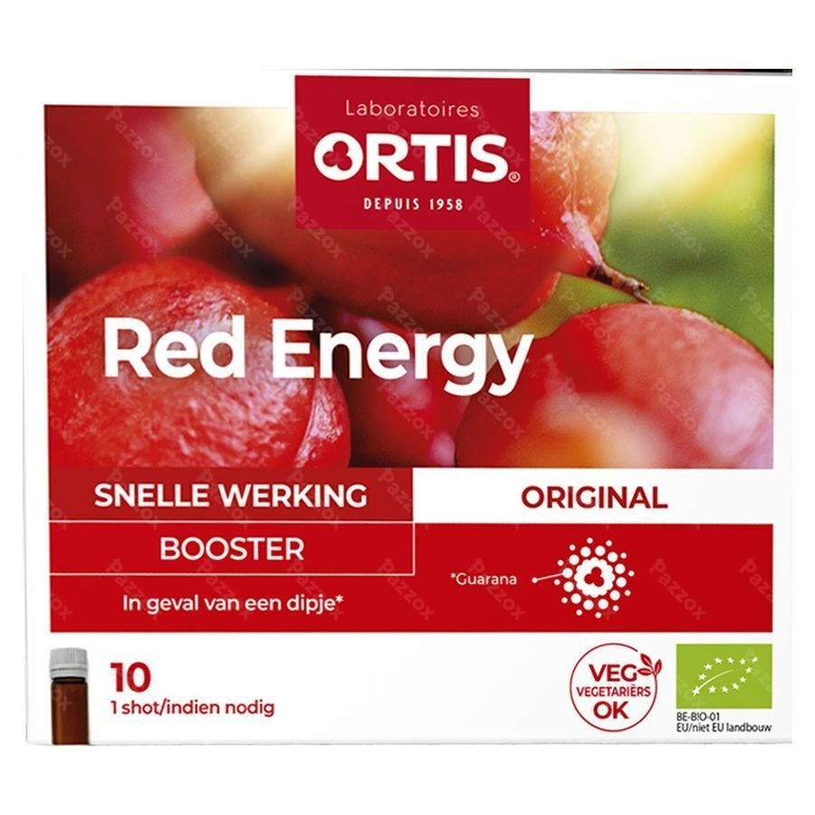 Ortis Red Energy Biologisch 10x15ml