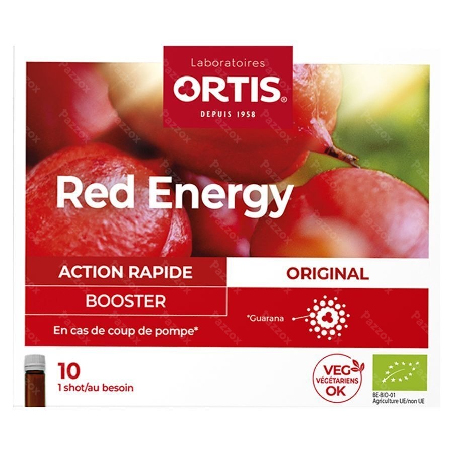 Ortis Red Energy Bio Alc 10x15ml