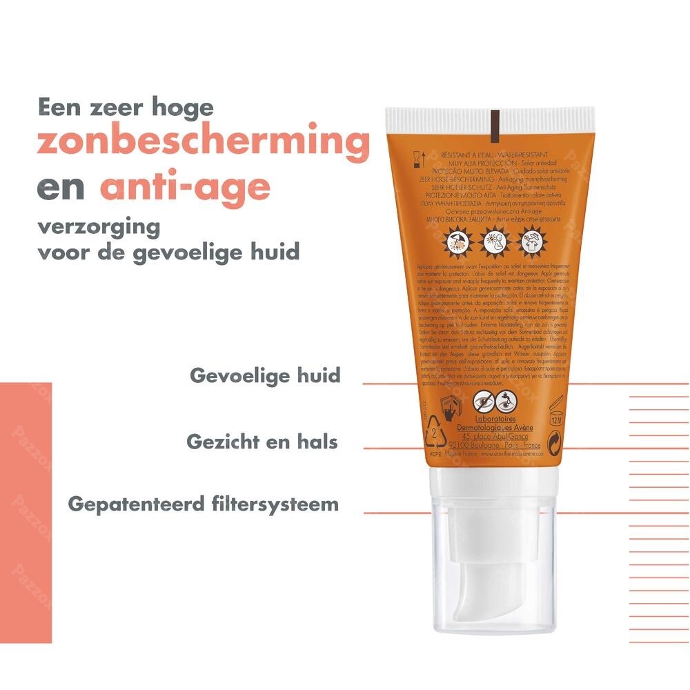 Avène Anti-Ageing Zonnecrème SPF50+ 50ml