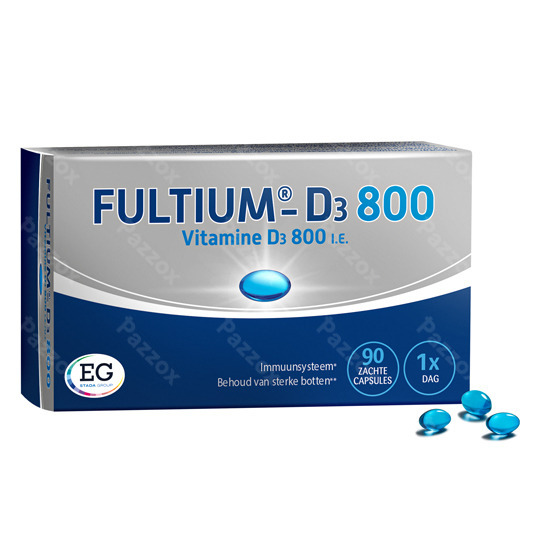 Fultium-D3 800 IE Vitamine D 90 Zachte Capsules