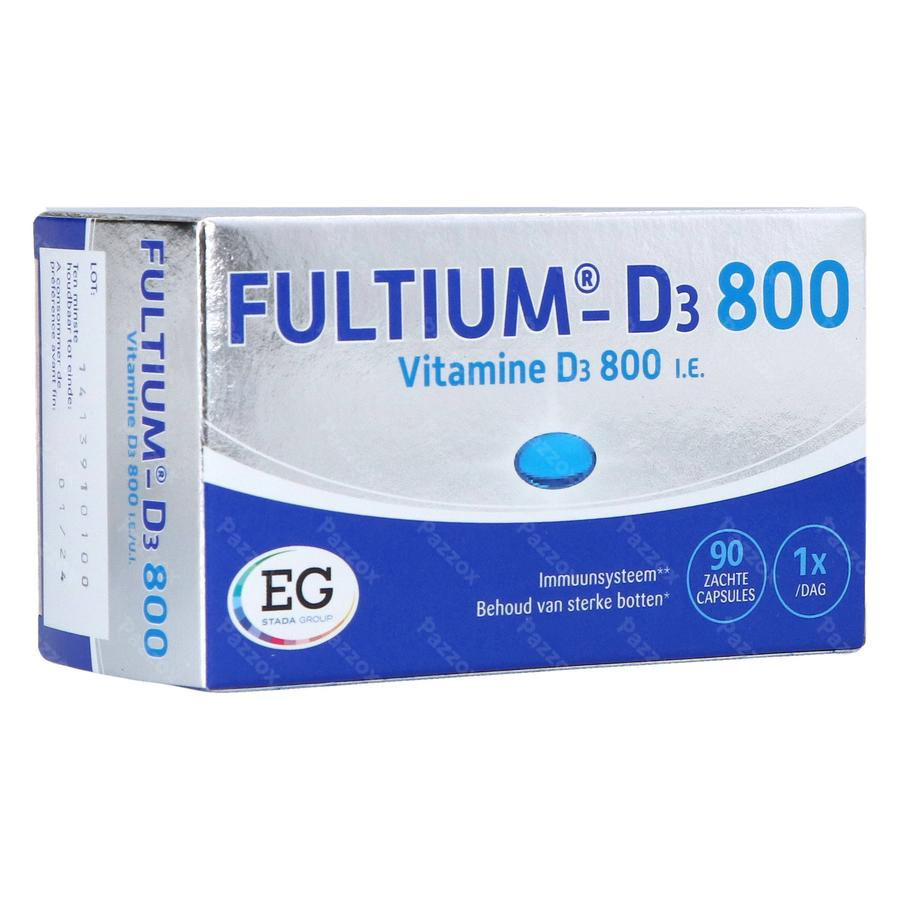 Fultium-D3 800 IE Vitamine D 90 Zachte Capsules