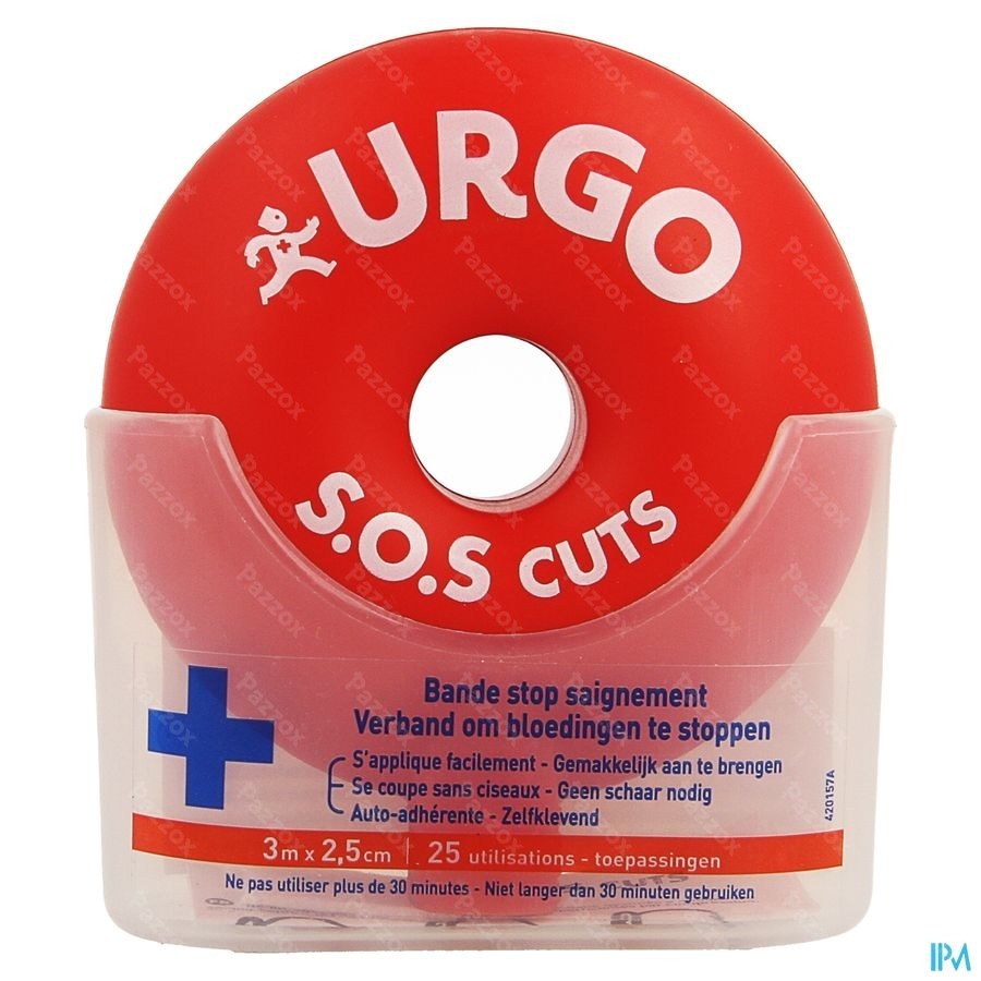 Urgo Sos Cuts Bande 3m X 2,5cm
