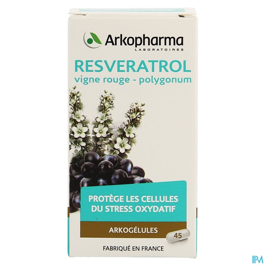 Arkogelules Resveratrol Caps 45 Rempl.3045283