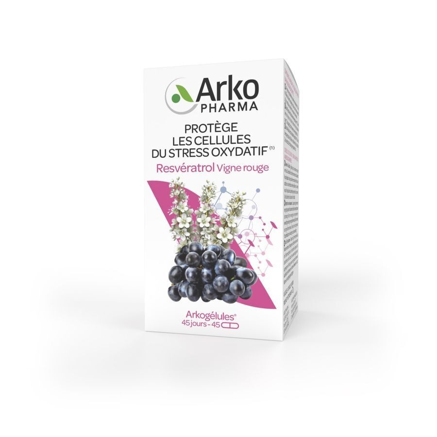 Arkogelules Resveratrol Caps 45 Rempl.3045283
