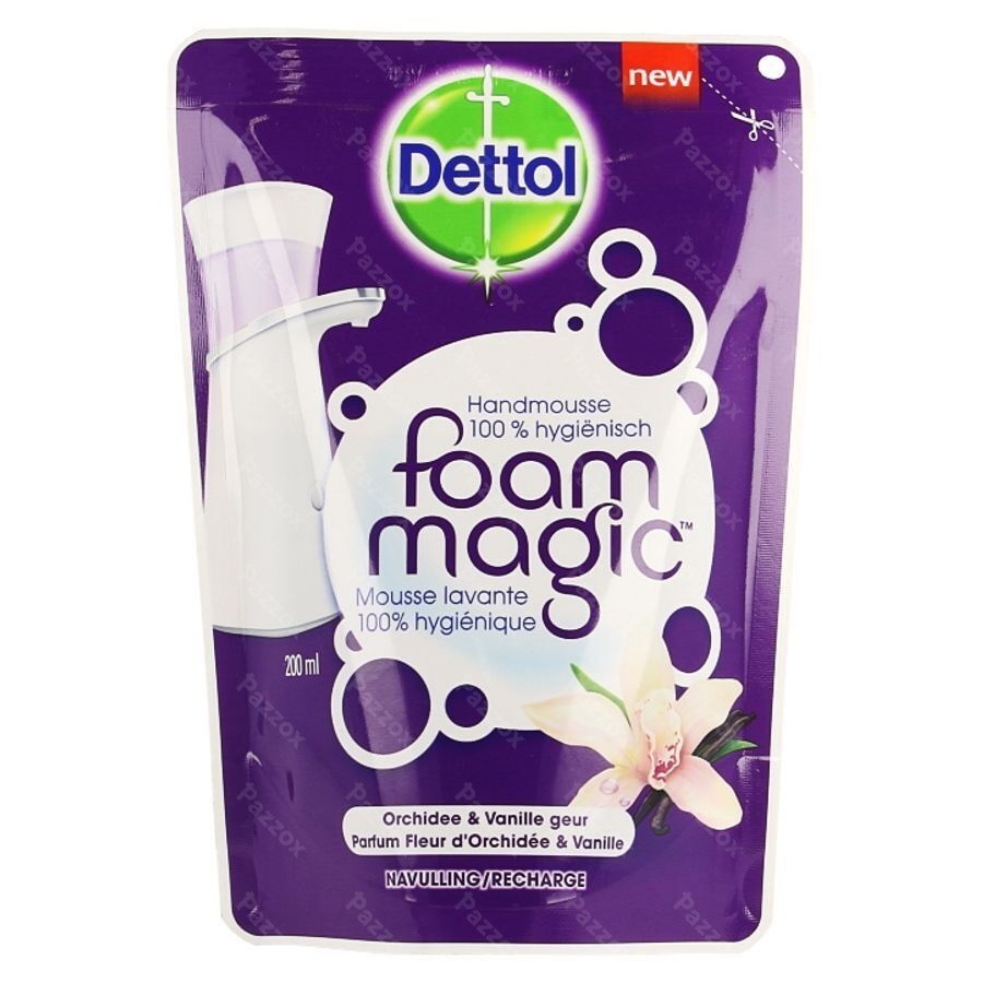 Dettol Soft On Skin Zachte Mousse Orchidee/vanille Navulling 200ml