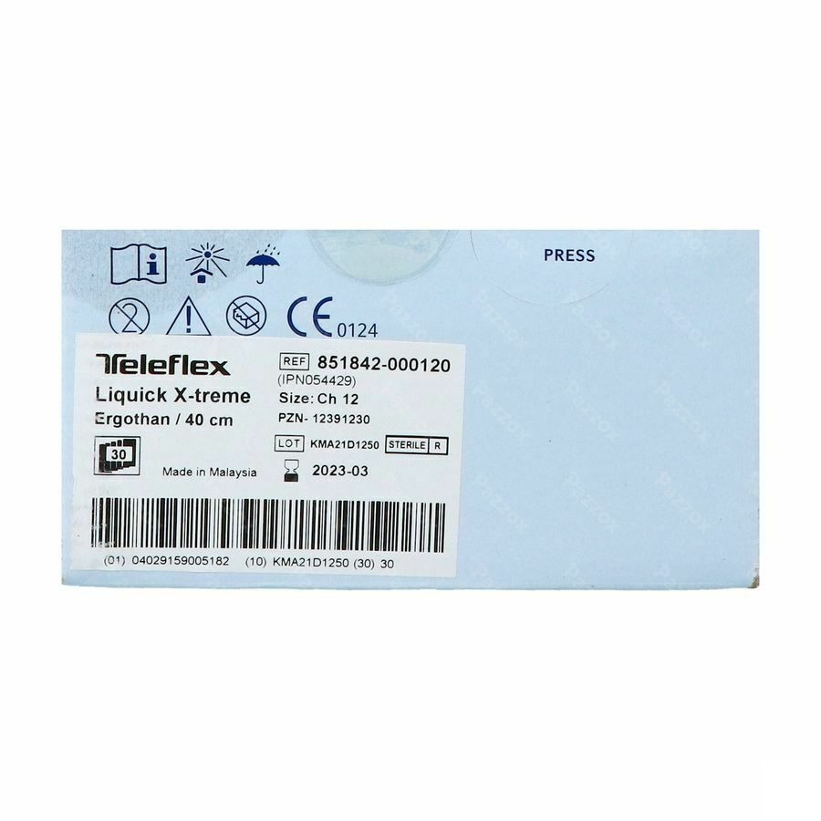Liquick X-treme Ergothan Sonde Vessie 40cm Ch12 30