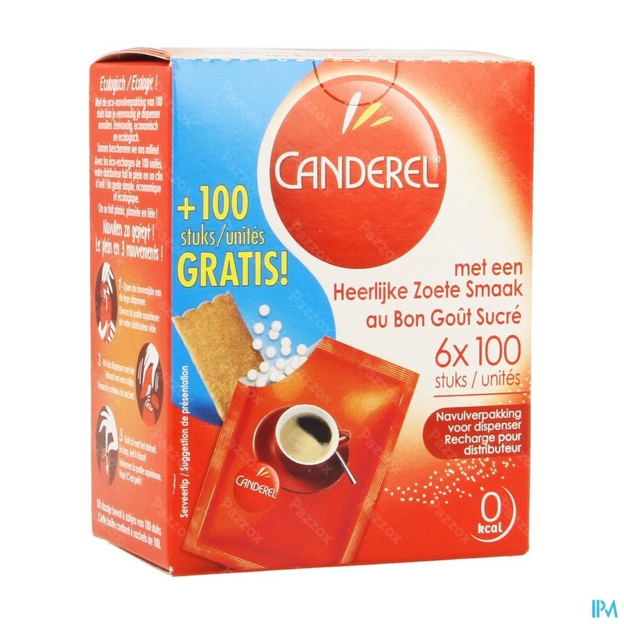 Canderel Recharge Pr Distributeur Maxipack 500+100
