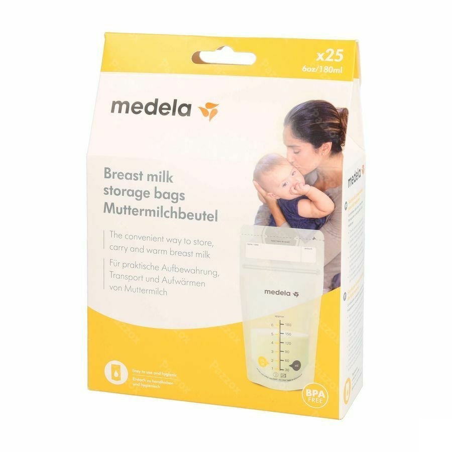 Medela Sacs Recueil Lait Maternel 180ml 25