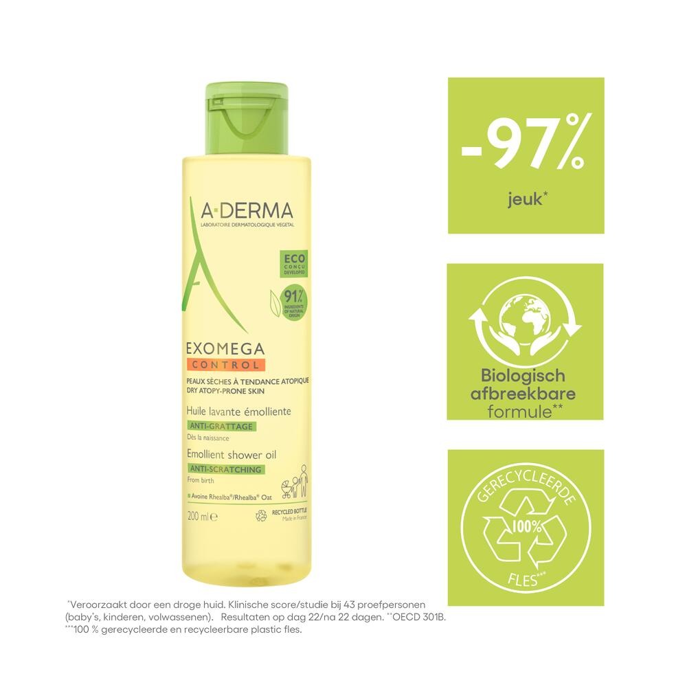 A-Derma Exomega Control Verzachtende Doucheolie 200ml