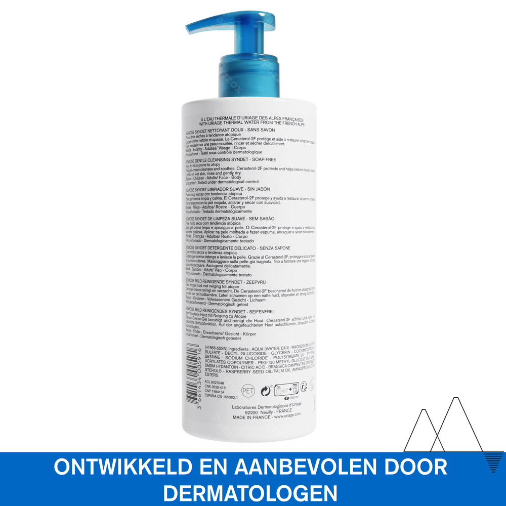Uriage Xémose Syndet Milde Reinigingsgel 500ml
