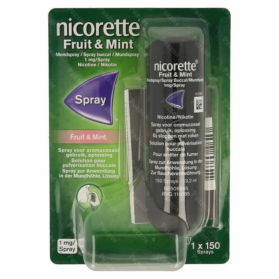 Nicorette® Fruit & Mint mondspray 1mg/spray (150 sprays)