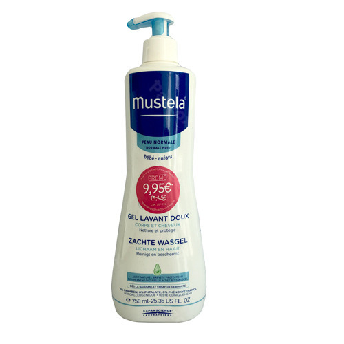 Mustela Zachte Wasgel Promo 750ml kopen Pazzox online apotheek