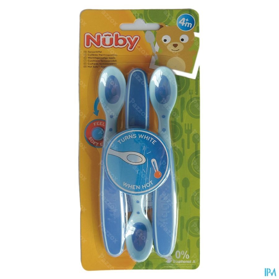 Nûby Cuillères thermosensibles - rose - 3p - 3m+