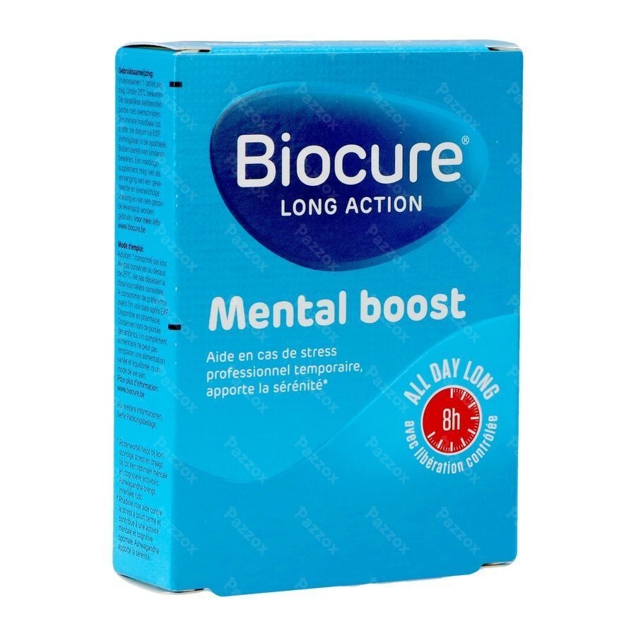 Biocure Long Action Intellect Mental Boost Vermoeidheid & Stress 30 Tabletten
