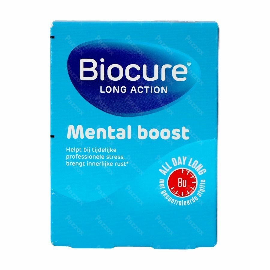 Biocure Long Action Intellect Mental Boost Vermoeidheid & Stress 30 Tabletten