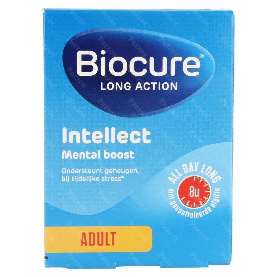 Biocure Long Action Intellect Mental Boost Vermoeidheid & Stress 30 Tabletten