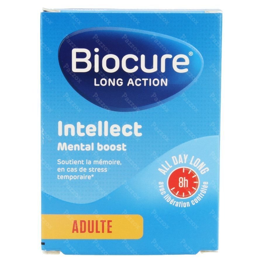 Biocure Long Action Intellect Mental Boost 30 Comprimés