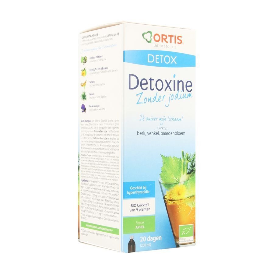 Ortis Detoxine Z/jodium Appel Z/fucus 250ml