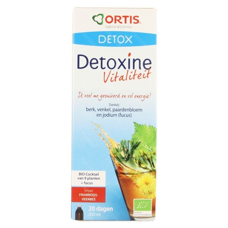 Ortis Detoxine Vitalite Framb.veenbes Fuc.bio250ml
