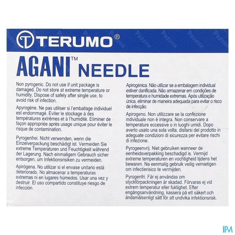 Terumo Naald Agani 21g 1 Rb Groen 100
