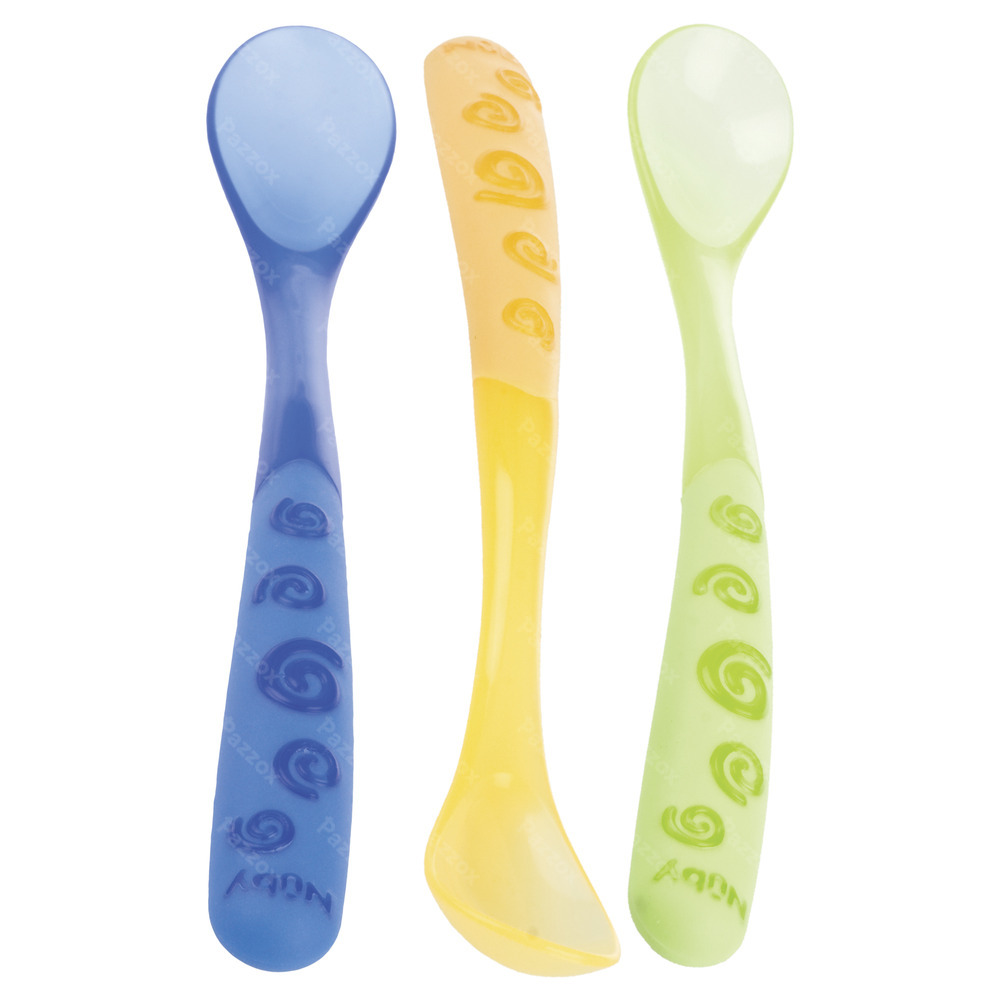 Nûby Lepel met lange handgreep - 3stk - 6m+