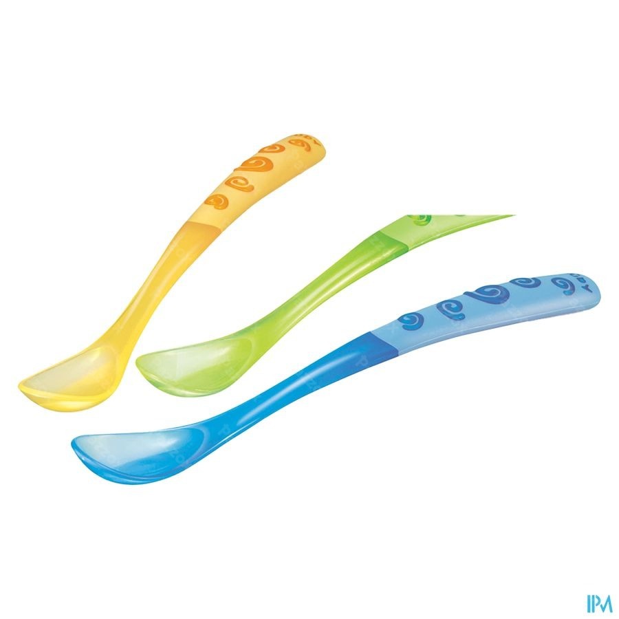 Nûby Lepel met lange handgreep - 3stk - 6m+