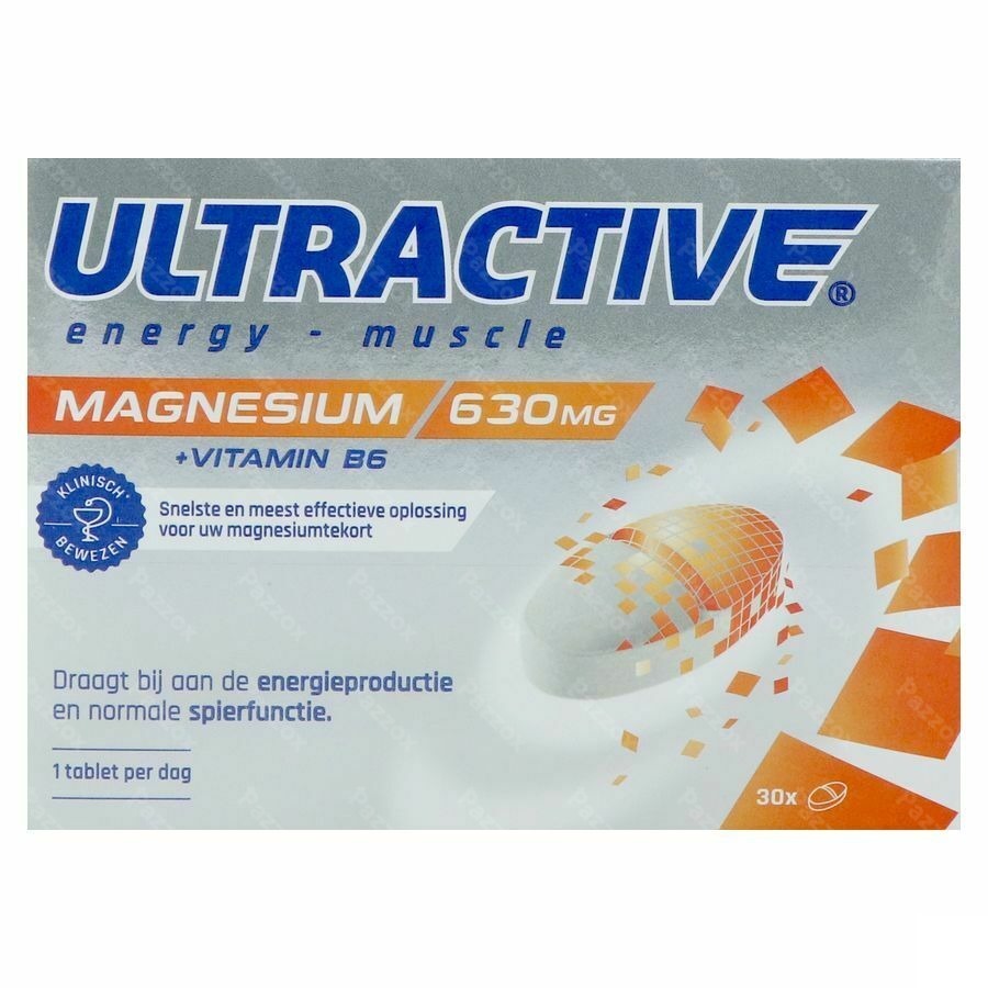 Ultractive Magnesium 630mg Comp 30