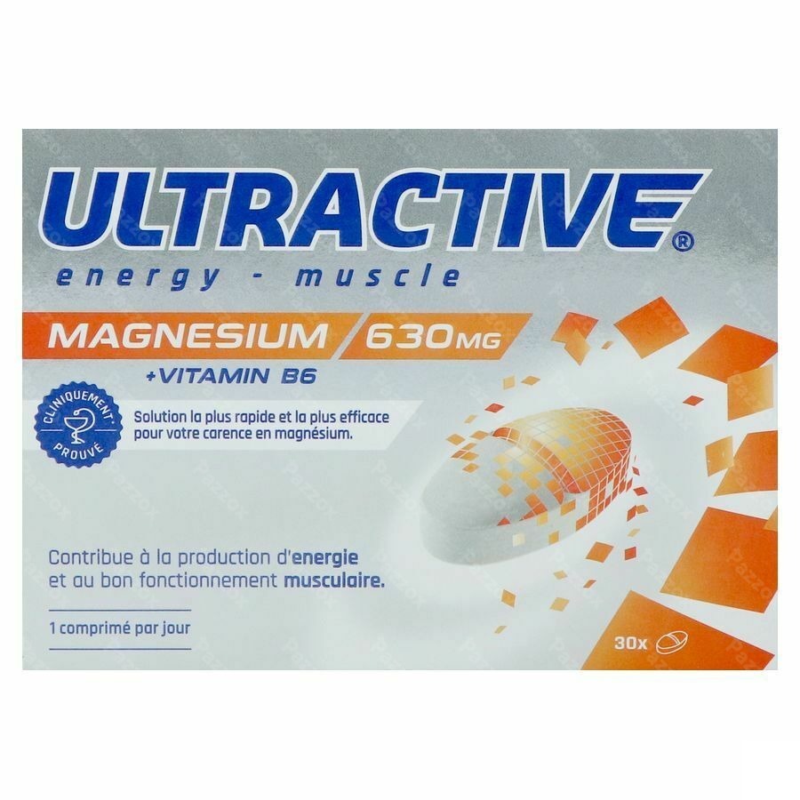 Ultractive Magnesium 630mg Comp 30