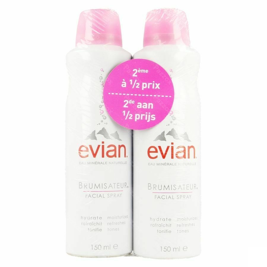 Evian Brumisateur Duo 2x150ml 2e-50%