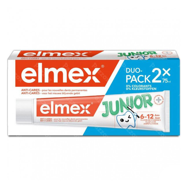 Dentifrice Elmex Junior Tube 2x75ml