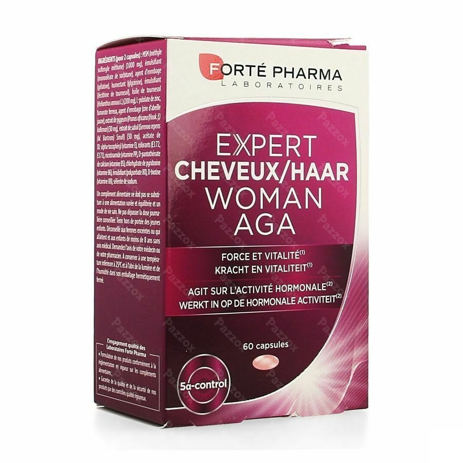 Forté Pharma Expert Haar Woman Voedingssupplement Haar Hormonale Oorzaak 60 Capsules