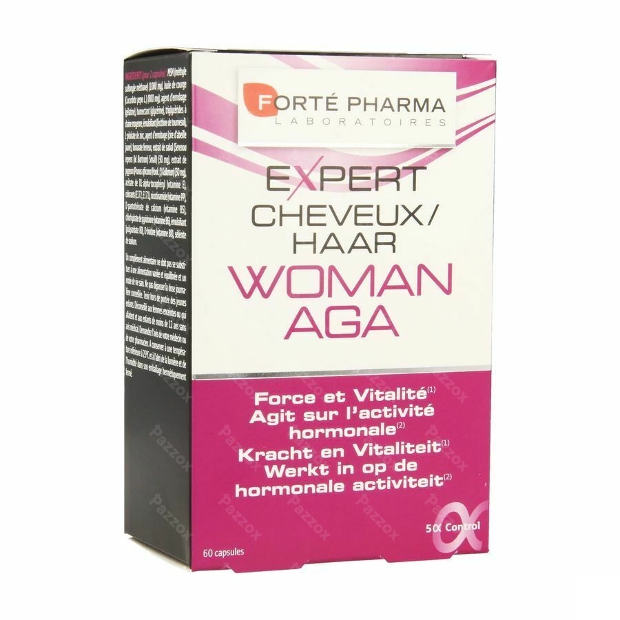 Forté Pharma Expert Haar Woman Voedingssupplement Haar Hormonale Oorzaak 60 Capsules