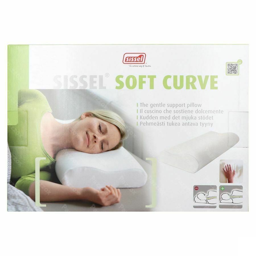 Sissel Soft Curve Compact Oreiller+taie Velours