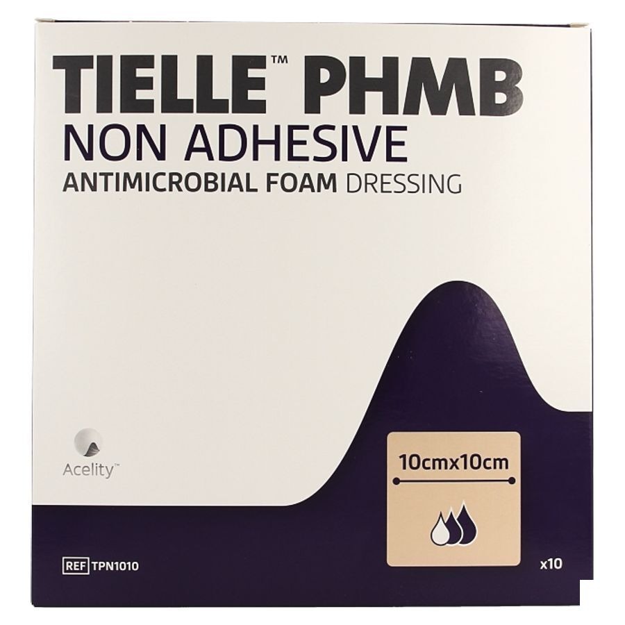 Tielle Phmb Hydropolymeer Verband 10,0x10,0cm 10