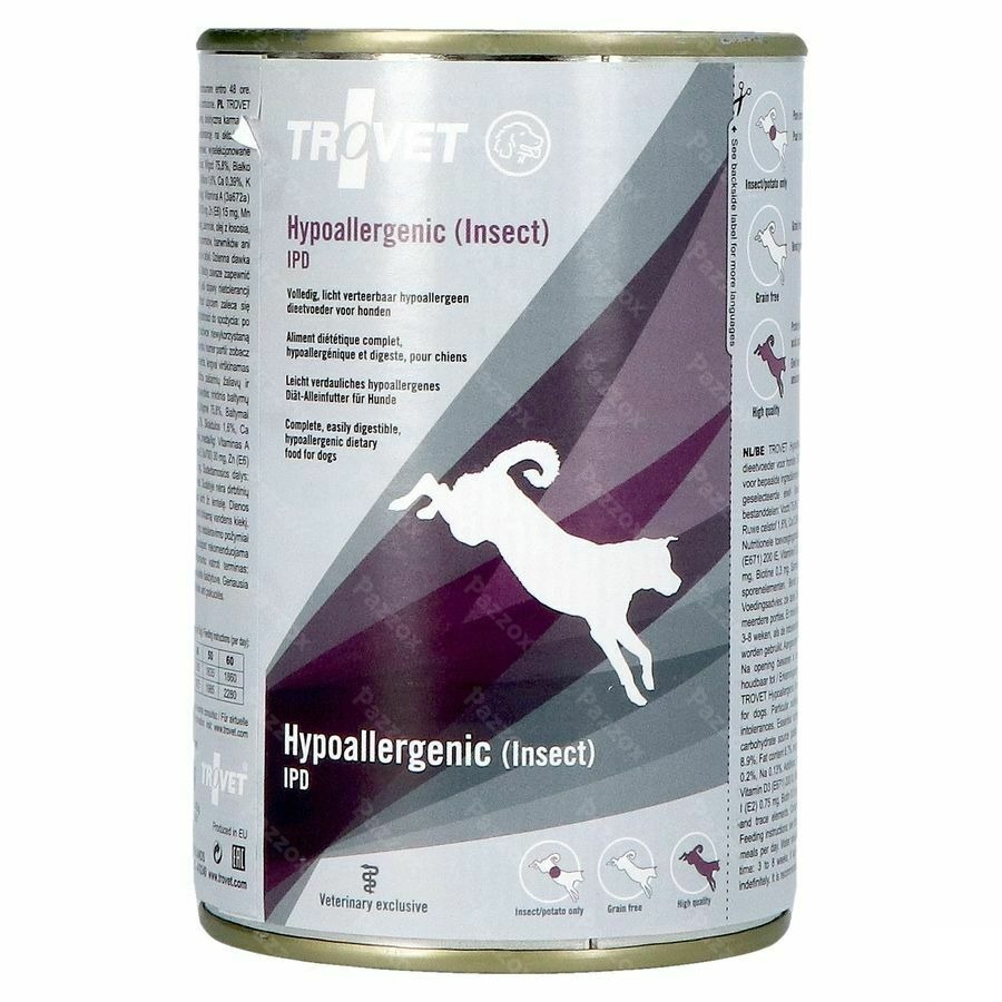 Trovet Ipd Hypoallergenic Chien (insects) 6x400g