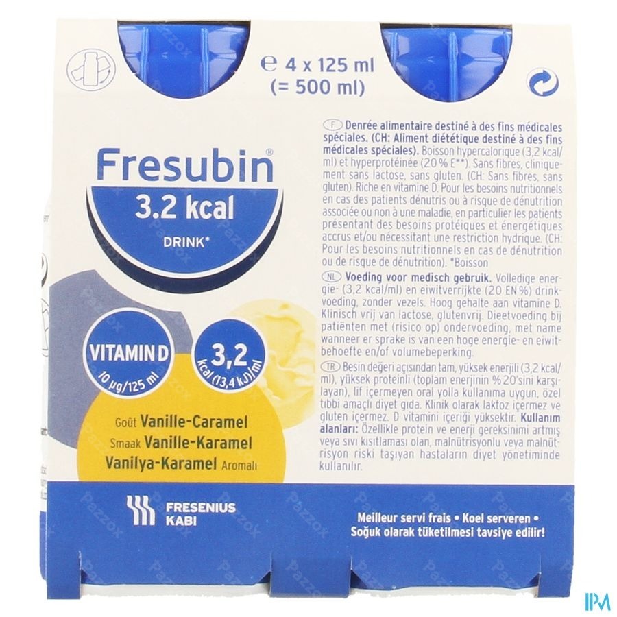 Fresubin 3,2 Kcal Drink 125ml Vanillecaramel