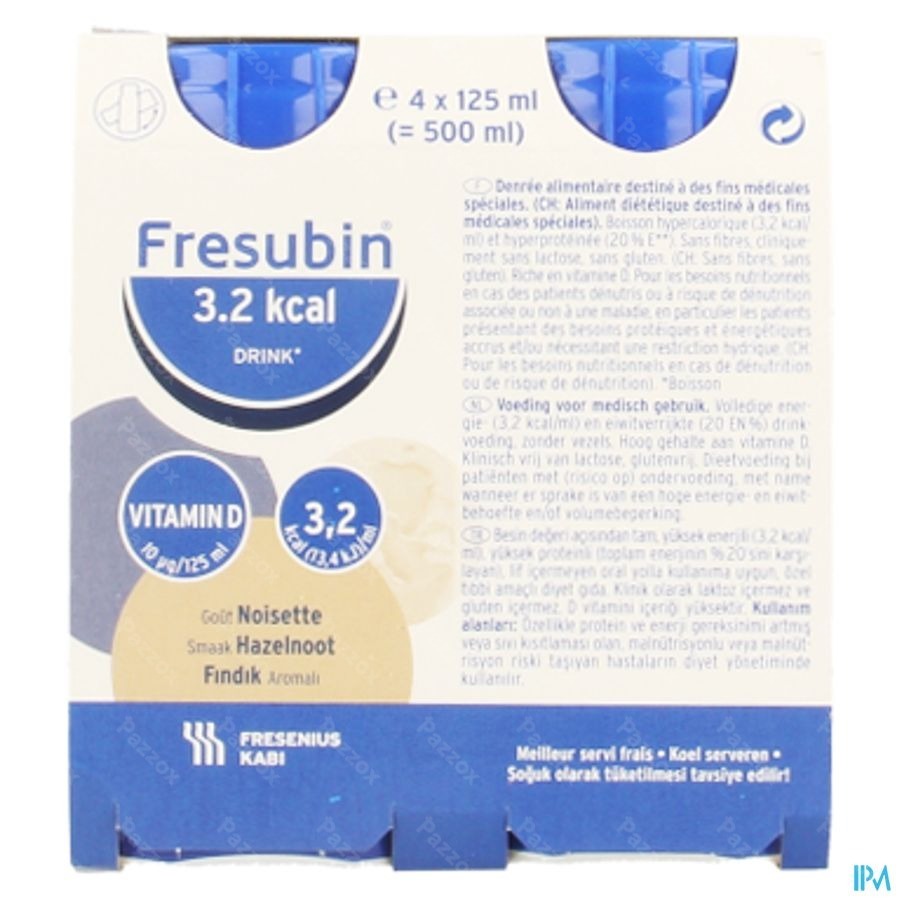 Fresubin 3.2kcal Drink Noix 4x125ml