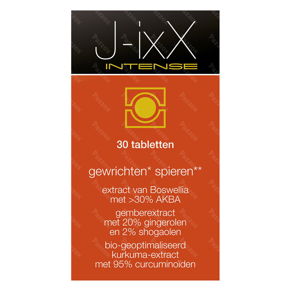 J-ixX Intense Voedingssupplement Spieren en Gewrichten 30 Tabletten 