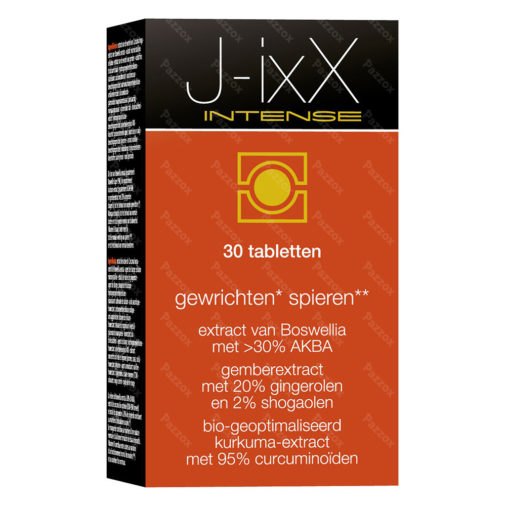 J-ixX Intense Voedingssupplement Spieren en Gewrichten 30 Tabletten 