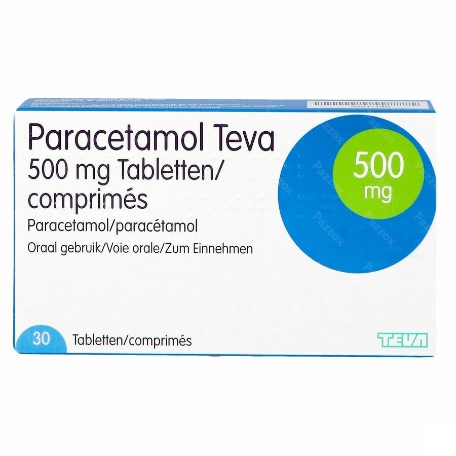 Paracetamol Teva 500mg 30 Comprimés