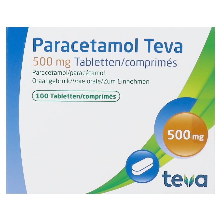 Paracetamol Teva 500mg 100 Comprimés