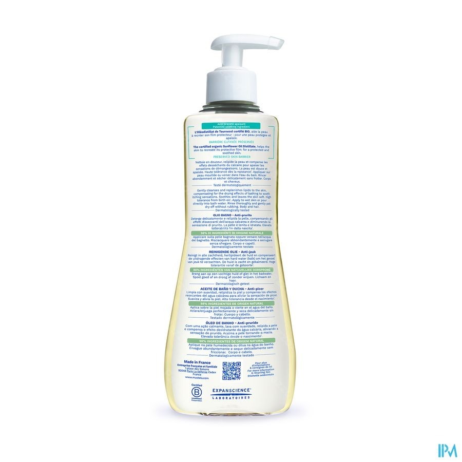 Mustela Stelatopia Reinigende Olie 500ml