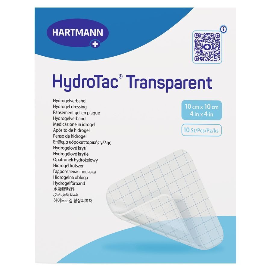 Hydrotac Transparent 10x10cm 10 6859061 Hartmann