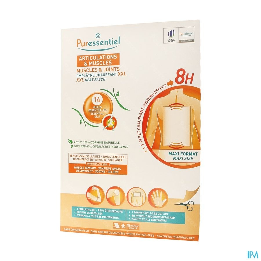 Puressentiel Articulation Muscl.patch Chauff. Xxl