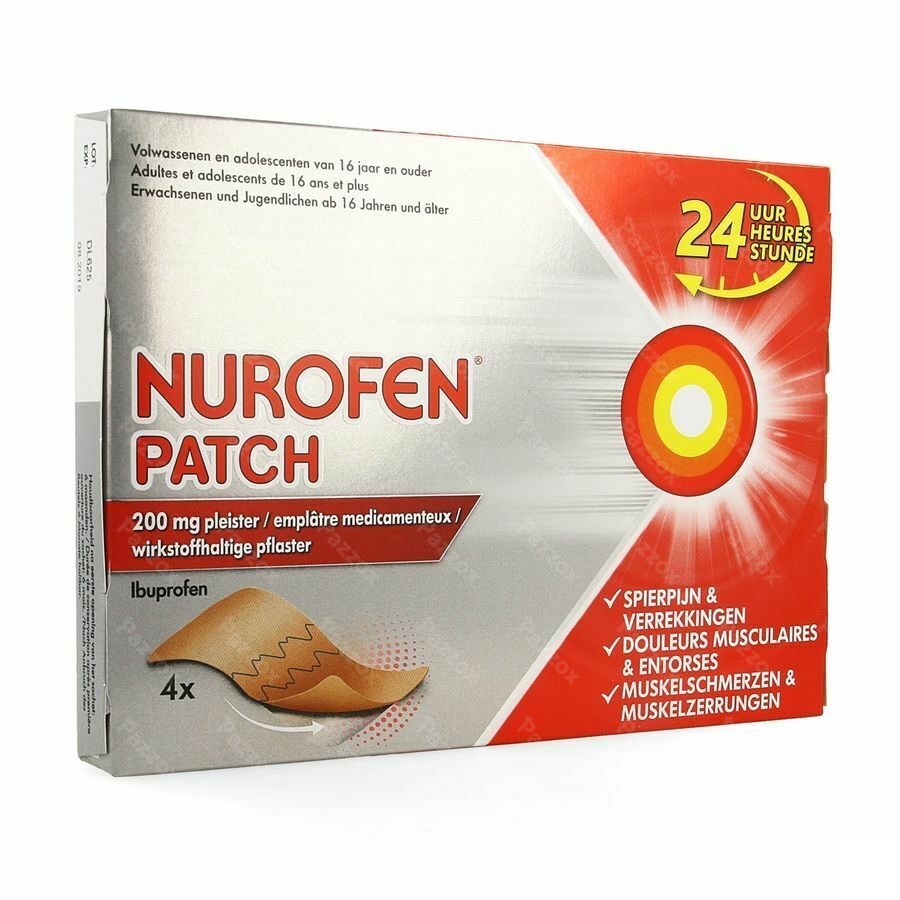 Buurt Mogelijk Madison Nurofen Patch 200mg Pleister 4 kopen - Pazzox, online apotheek