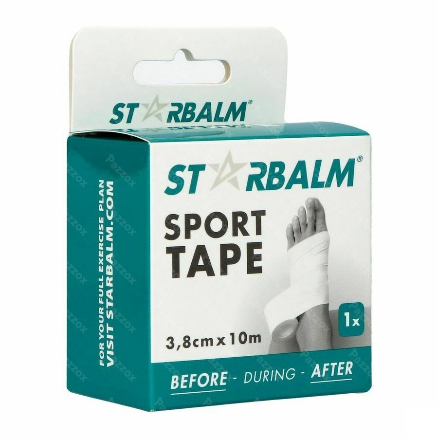 Star Balm Sport Tape 3,8cm X 10m Wit 1 Individ.