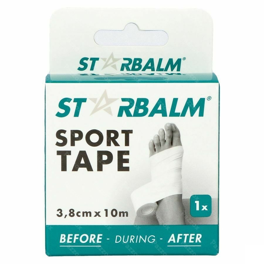 Star Balm Sport Tape 3,8cm X 10m Wit 1 Individ.