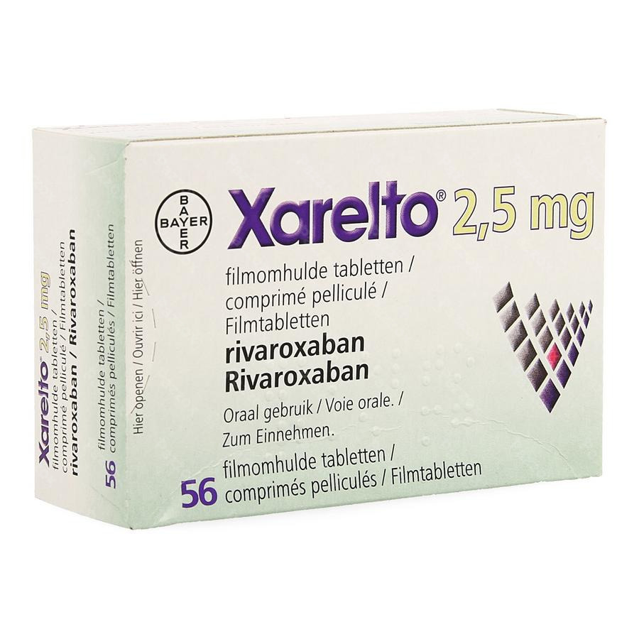 Xarelto 2,5mg Filmomh Tabl 56 X 2,5mg